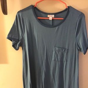 LuLaRoe M Carly Dress Light Blue